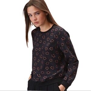 Relative Pi 100% Silk Margarita Star Print Top NWT